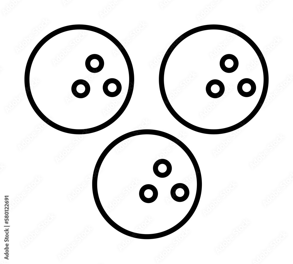 Poster bowling balls icon. simple line, outline elements of prize icons for ui and ux, website or mobile ap