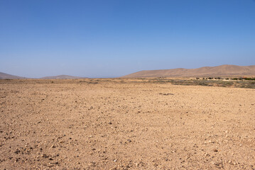 Fototapeta na wymiar Stone desert in centre of the island, Fuerteventura