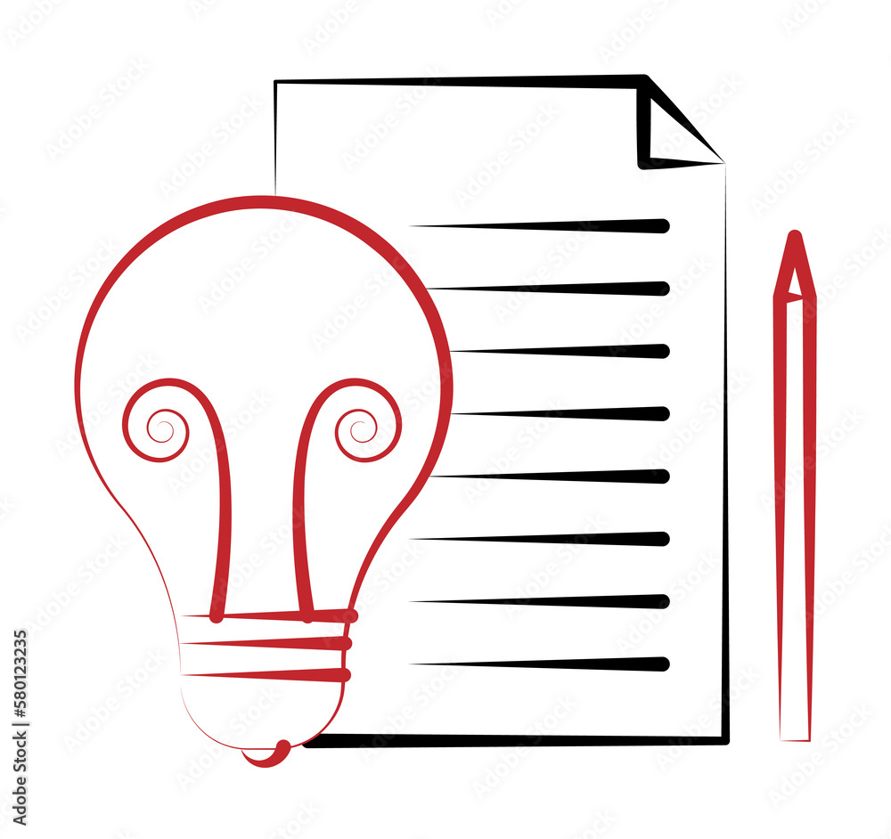 Poster branding idea 2 colored line icon. simple colored element illustration. branding idea outline symbol