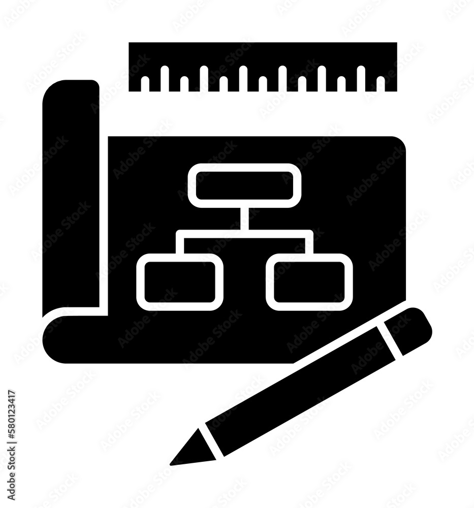 Poster plan document pen icon. simple business intention icons for ui and ux, website or mobile application
