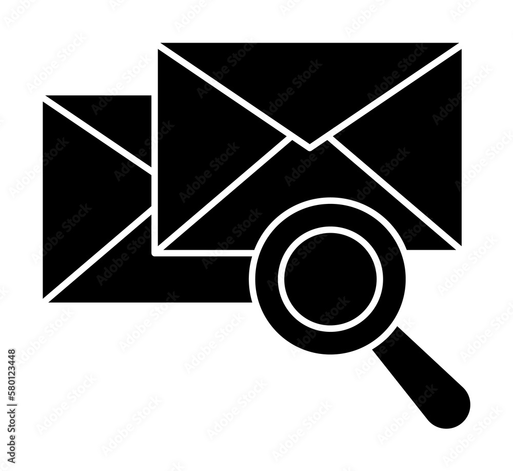 Poster letter search icon. simple business intention icons for ui and ux, website or mobile application on 
