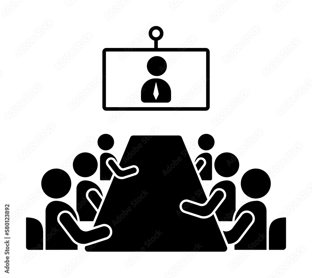 Poster presentation table training icon. simple business indoctrination icons for ui and ux, website or mob