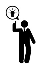 Idea, office, job icon. Element of businessman icon. Premium quality graphic design icon. Signs and symbols collection icon for websites, web design, mobile app on white background
