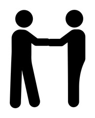 Businessmen office meet icon. Element of businessman pictogram icon on white background