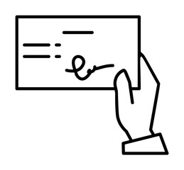 Check, hand, casino icon. Element of casino icon on white background