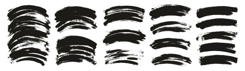 Round Sponge Thin Artist Brush Curved Background High Detail Abstract Vector Background MEGA Set 