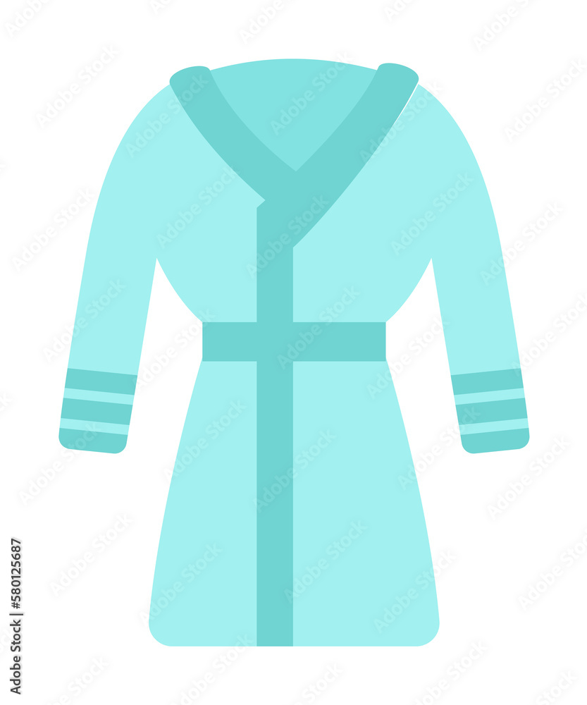 Poster bathrobe color icon. element of color clothes icon for mobile concept and web apps. detailed bathrob