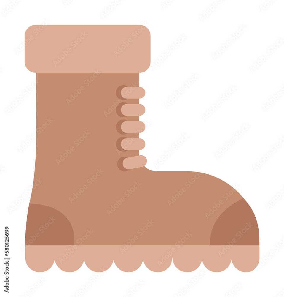 Poster boot color icon. element of color clothes icon for mobile concept and web apps. detailed boot icon c