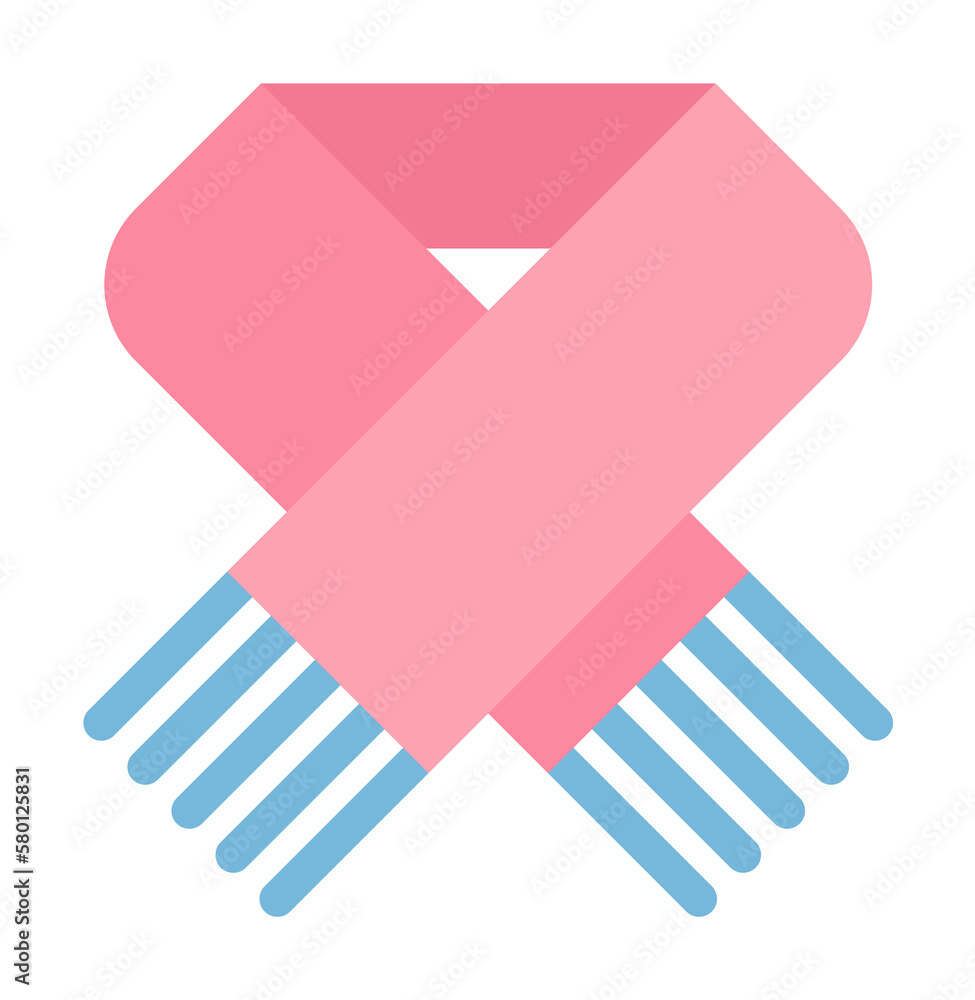 Aufkleber scarf color icon. element of color clothes icon for mobile concept and web apps. detailed scarf icon