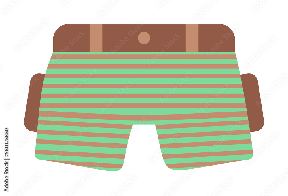 Poster short color icon. element of color clothes icon for mobile concept and web apps. detailed short icon