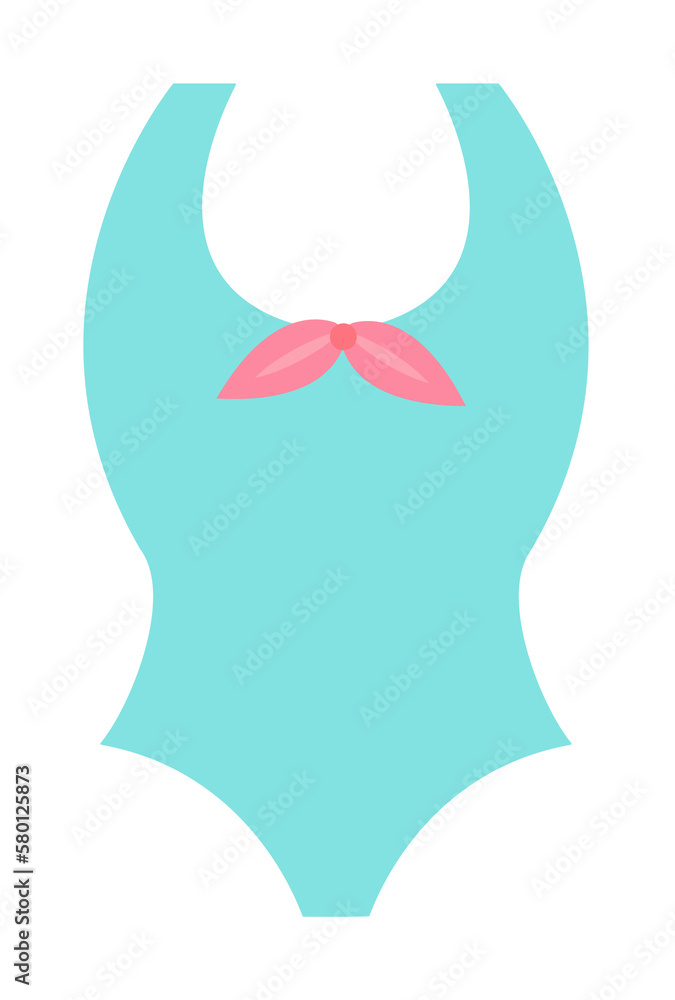 Poster swimsuit color icon. element of color clothes icon for mobile concept and web apps. detailed swimsui