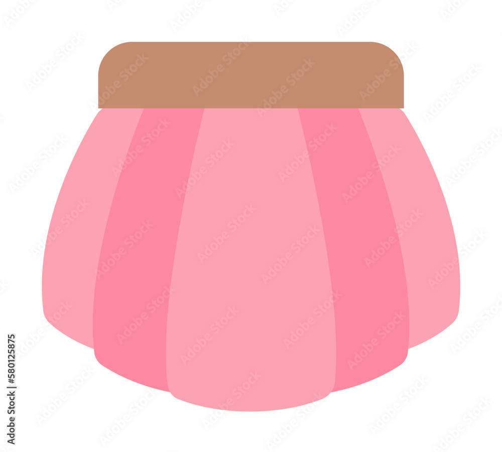 Poster skirt color icon. element of color clothes icon for mobile concept and web apps. detailed skirt icon