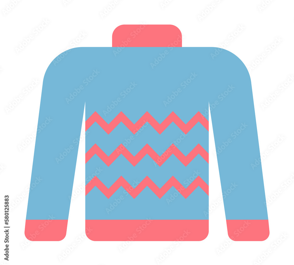 Poster sweater color icon. element of color clothes icon for mobile concept and web apps. detailed sweater 