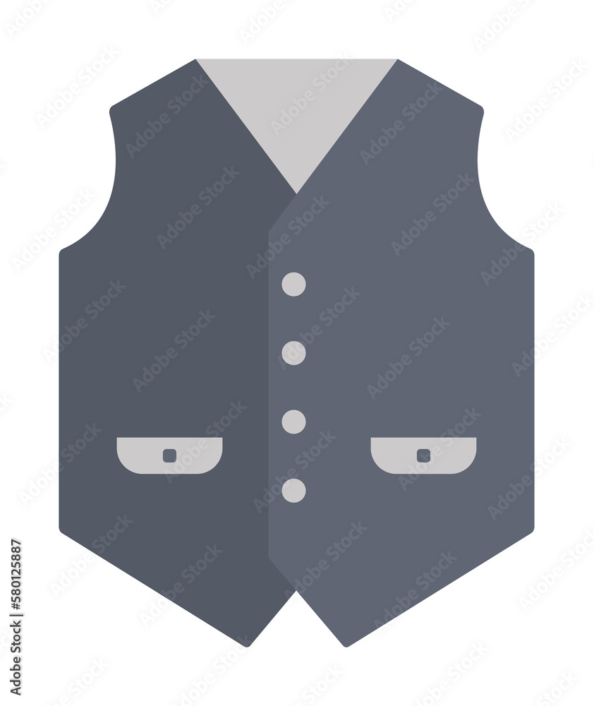 Poster vest color icon. element of color clothes icon for mobile concept and web apps. detailed vest icon c