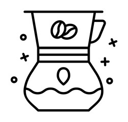 Coffee, hot, machine icon. Simple line, outline of coffee icons for ui and ux, website or mobile application on white background
