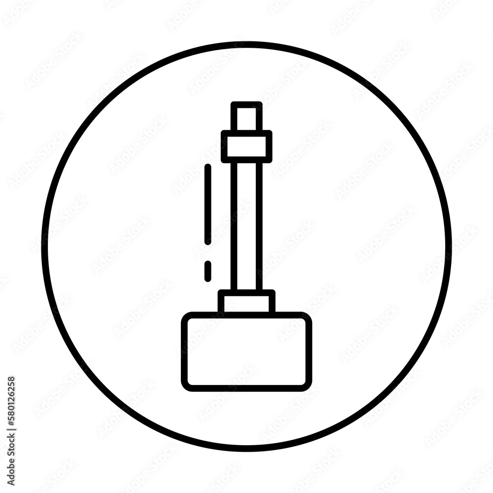 Poster usb, connector icon. simple line, outline elements of connectors and cables icons for ui and ux, web