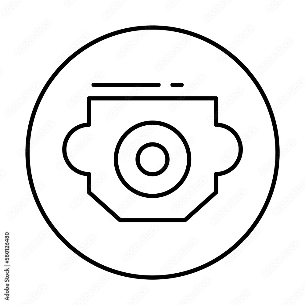 Aufkleber audio, connector icon. simple line, outline elements of connectors and cables icons for ui and ux, w