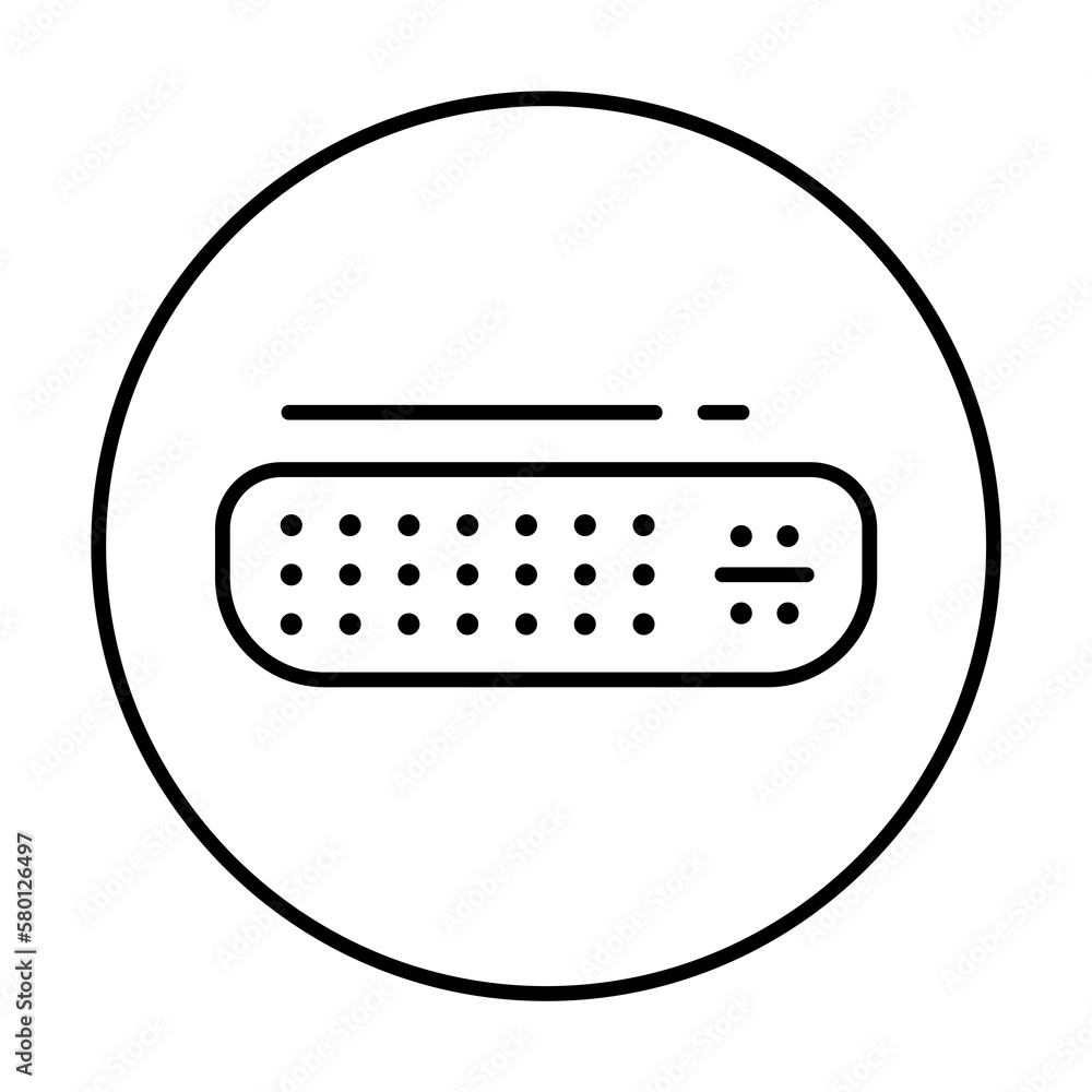Poster dvi-i, connector icon. simple line, outline elements of connectors and cables icons for ui and ux, w