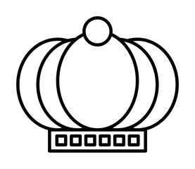 turban, king crown icon. Element of royalty for mobile concept and web apps icon. Thin line icon for website design and development, app development. Premium icon on white background