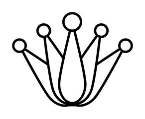 woman crown icon. Element of royalty for mobile concept and web apps icon. Thin line icon for website design and development, app development. Premium icon on white background