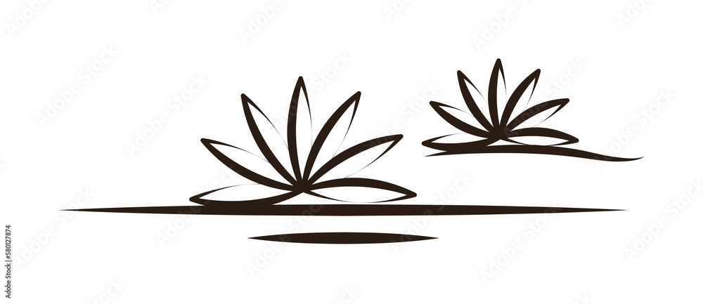 Poster agave desert icon. element of desert icon for mobile concept and web apps. hand draw agave desert ic