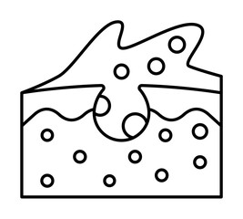 Skin black dots icon. Simple line, outline of dermatology icons for ui and ux, website or mobile application on white background