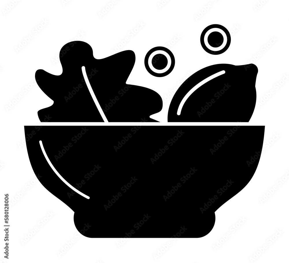 Aufkleber lemon salad icon. simple diet icons for ui and ux, website or mobile application on white background