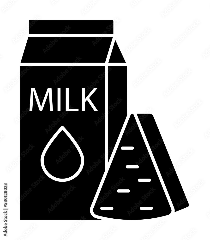 Poster milk cheese icon. simple diet icons for ui and ux, website or mobile application on white background