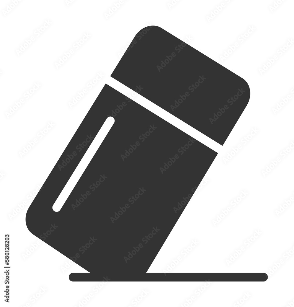Poster rubber, clean icon. simple drawing tools icons for ui and ux, website or mobile application on white