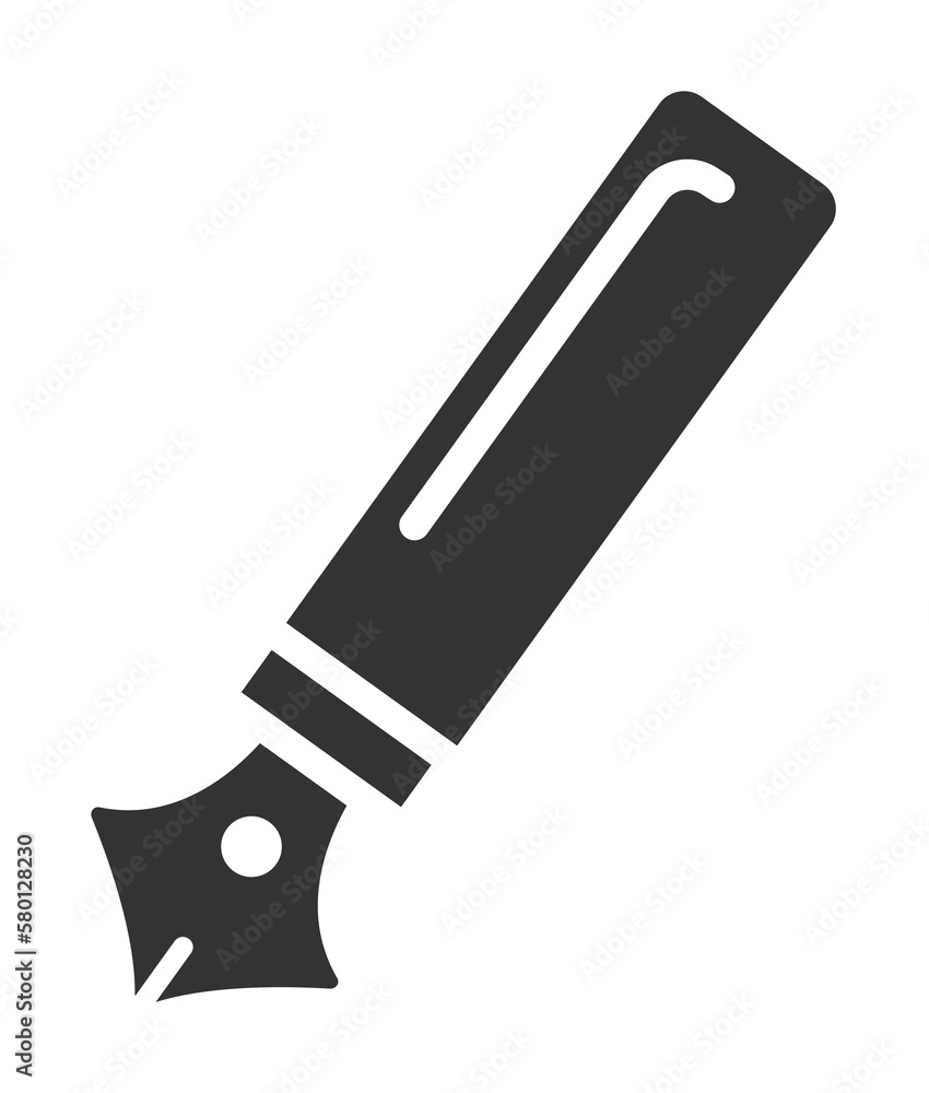 Poster pen, tool icon. simple drawing tools icons for ui and ux, website or mobile application on white bac