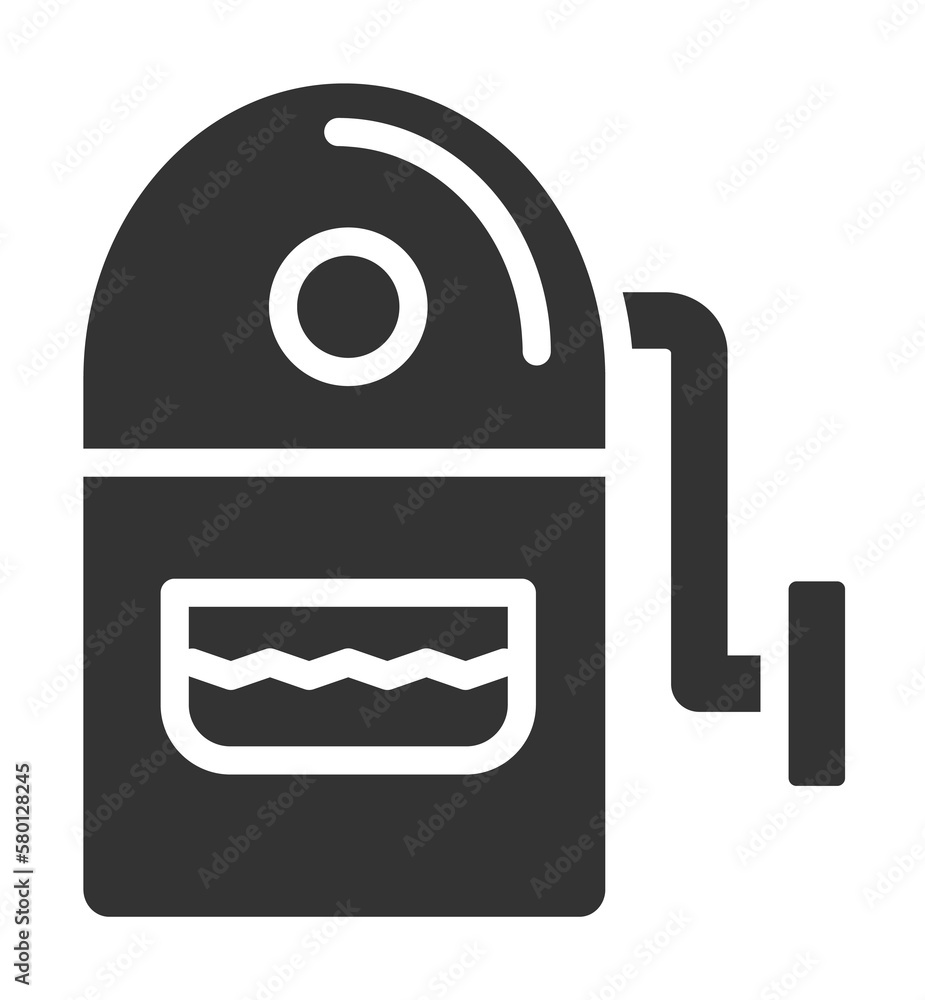 Poster pencil sharpener, pencil icon. simple drawing tools icons for ui and ux, website or mobile applicati