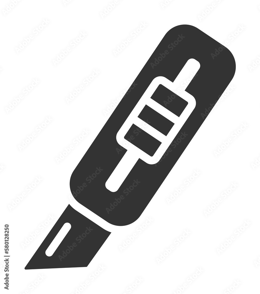 Poster cutter, tool icon. simple drawing tools icons for ui and ux, website or mobile application on white 