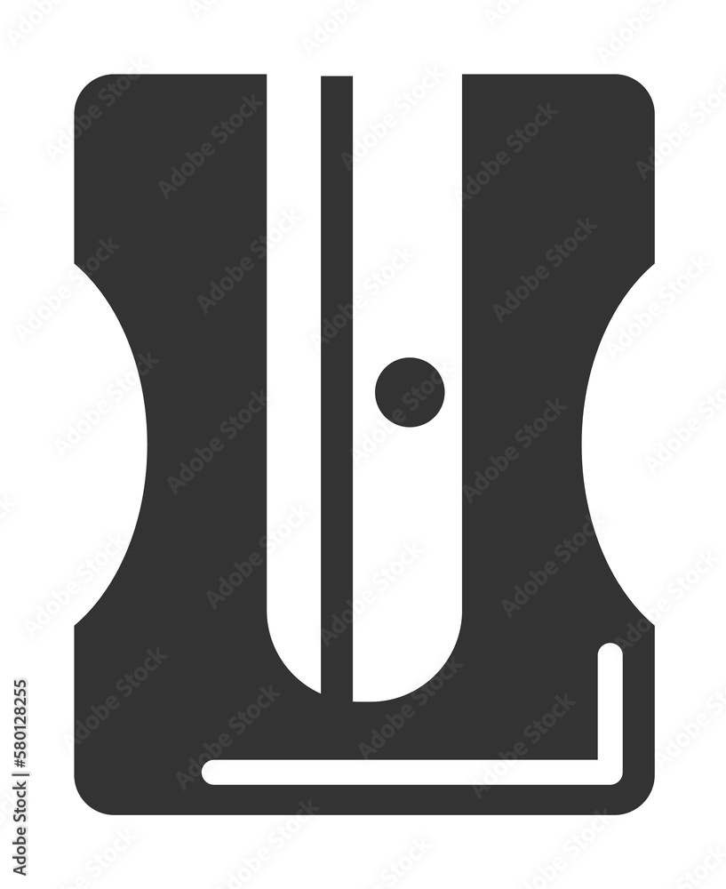 Poster pencil sharpener, pencil icon. simple drawing tools icons for ui and ux, website or mobile applicati