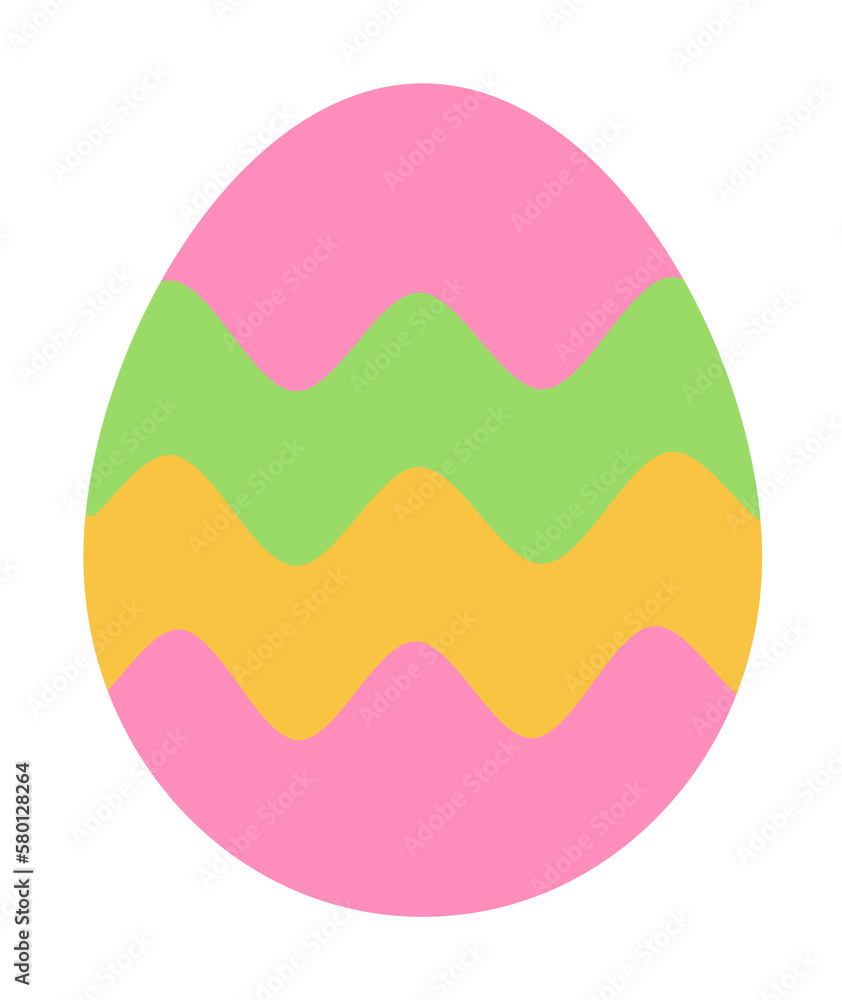 Poster egg easter color icon. simple color elements of religious holiday for ui and ux, website or mobile a