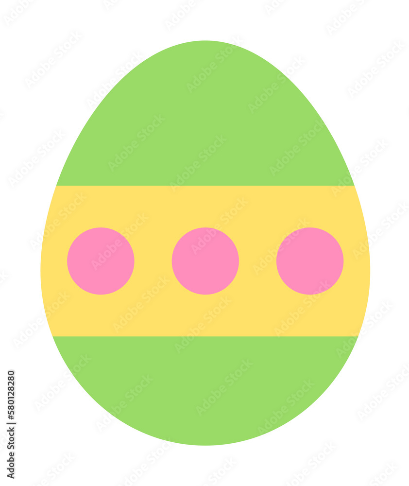 Poster egg easter color icon. simple color elements of religious holiday for ui and ux, website or mobile a