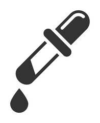 Pipette, paint icon. Simple drawing tools icons for ui and ux, website or mobile application on white background
