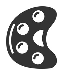 Palette, paint icon. Simple drawing tools icons for ui and ux, website or mobile application on white background