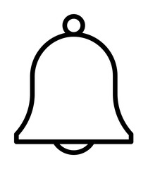 Bell Easter icon. Simple line elements of religious holiday for ui and ux, website or mobile application on white background