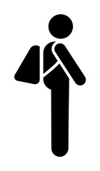 Boy, student, bag, go, school icon. Element of education pictogram icon. Premium quality graphic design icon. Signs and symbols collection icon for websites, web design on white background