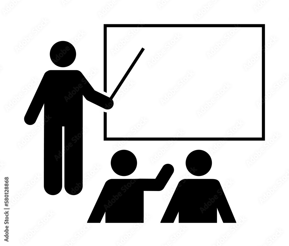 Poster academic, class, language icon. element of enrichment program for school icon. premium quality graph