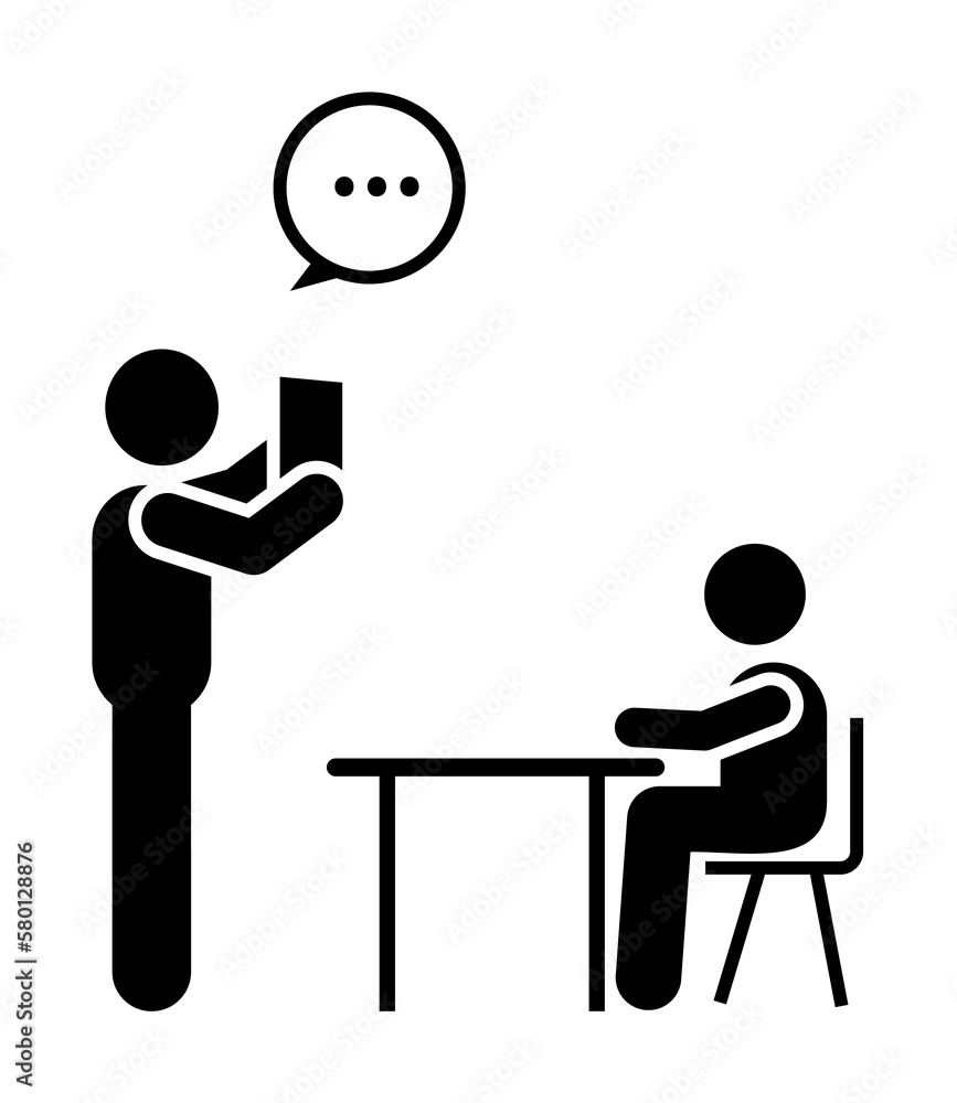 Poster class, education icon. element of enrichment program for school icon. premium quality graphic design