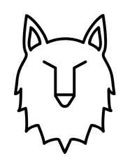 Wolf, fairy tale icon. Element of fairy Tale icon on white background