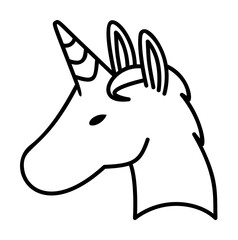 Unicorn, fairy tale icon. Element of fairy Tale icon on white background