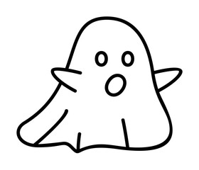 Ghost, fairy tale icon. Element of fairy Tale icon on white background