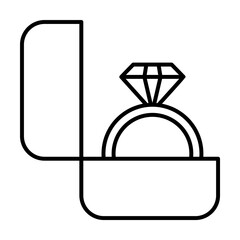 Ring marrige icon. Element of fairy Tale icon on white background