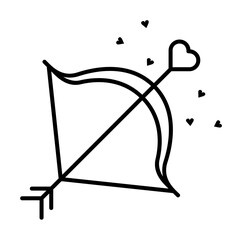 Eros, arrow, love icon. Element of fairy Tale icon on white background