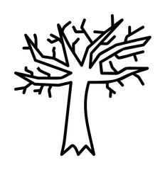 Scary tree icon. Element of fairy Tale icon on white background