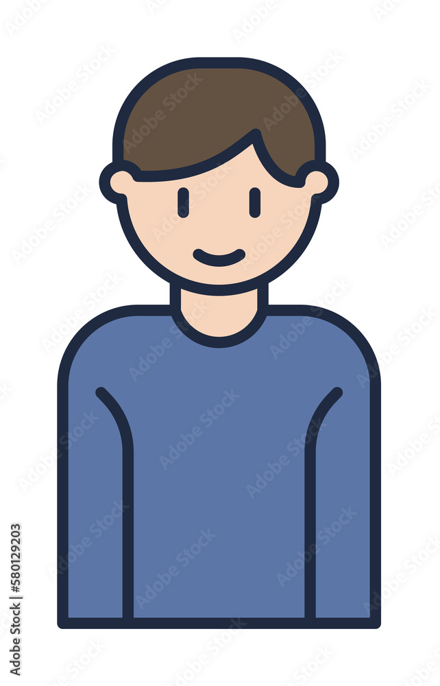 Poster son icon. element of family icon for mobile concept and web apps. son icon can be used for web and m