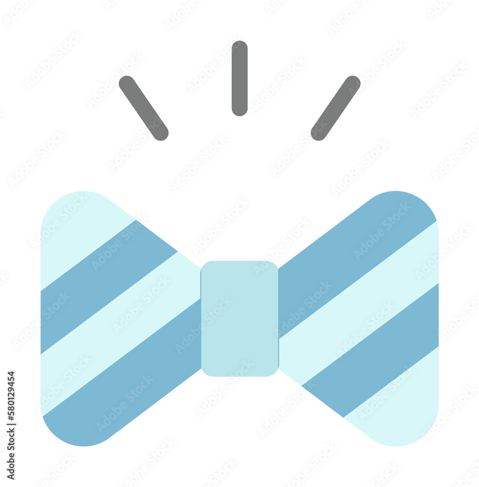 Poster tie icon. simple color elements of cultural activities icons for ui and ux, website or mobile applic