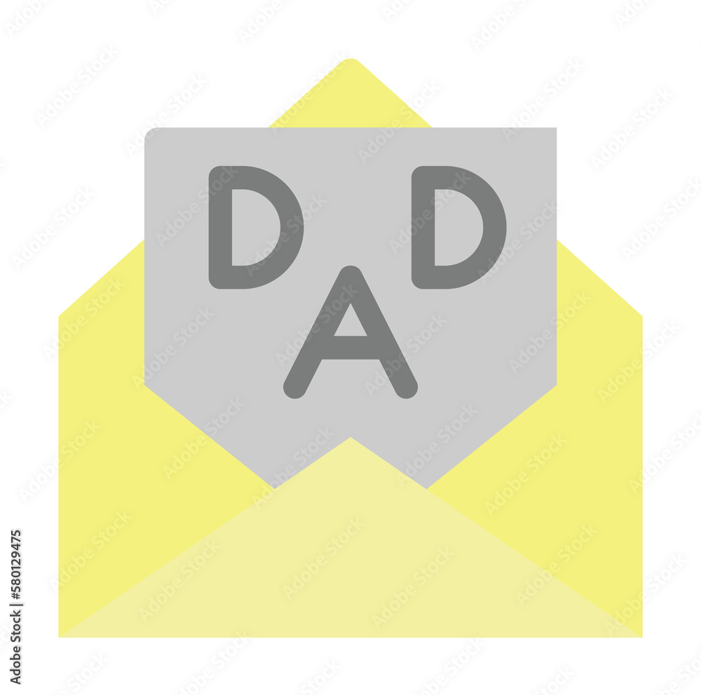 Poster message icon. simple color elements of cultural activities icons for ui and ux, website or mobile ap